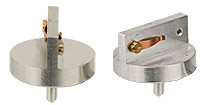EM-Tec S-Clip Probenhalter mit 1x S-Clip auf 2x 90°, Ø 25,4 mm Probenteller, Standard Pin